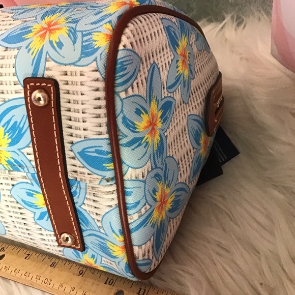 Dooney plumeria floral barrel satchel - Picture 5 of 16